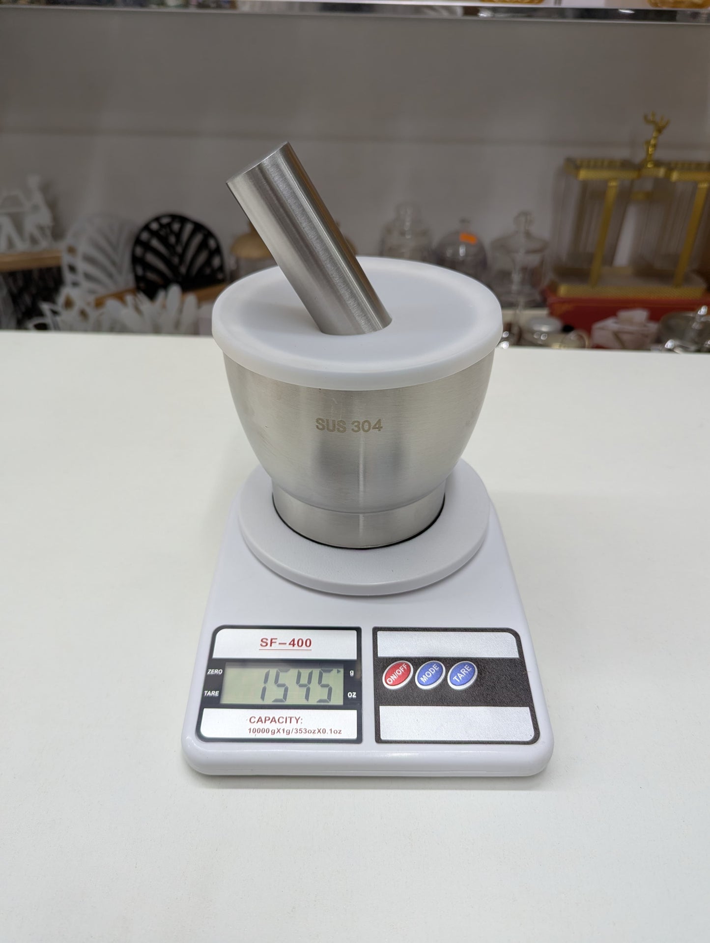 Kitchen 304 Stainless Steel Mini Mortar and Pestle for Herb Spice